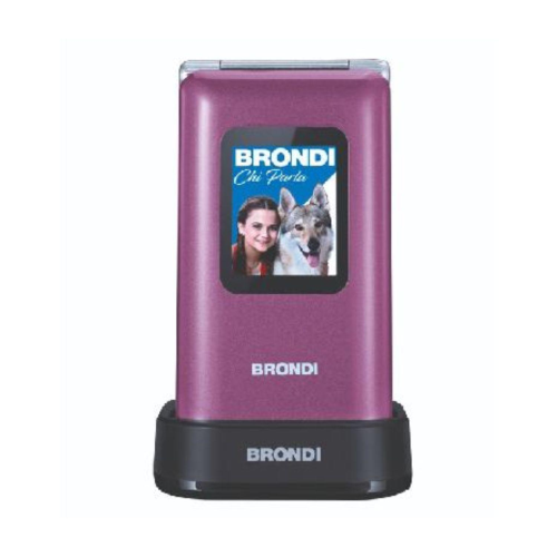 BRONDI AMICO PREZIOSO DUAL SIM 2.8" 32M+32M TASTI GRANDI TASTO SOS FOTOCAMERA 1.3 MP VIOLET METAL
